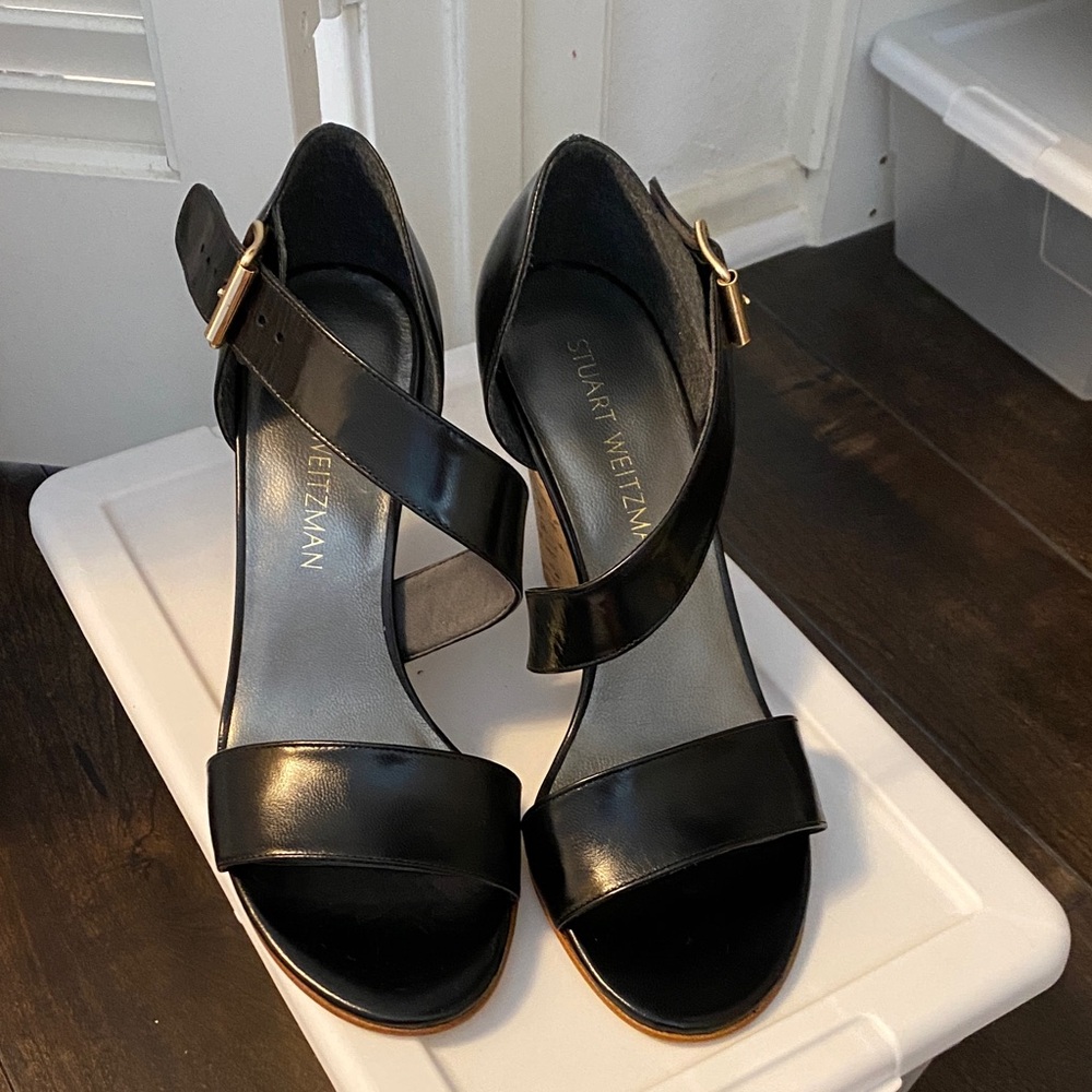 STUART WEITZMAN LINEONE Black Patent